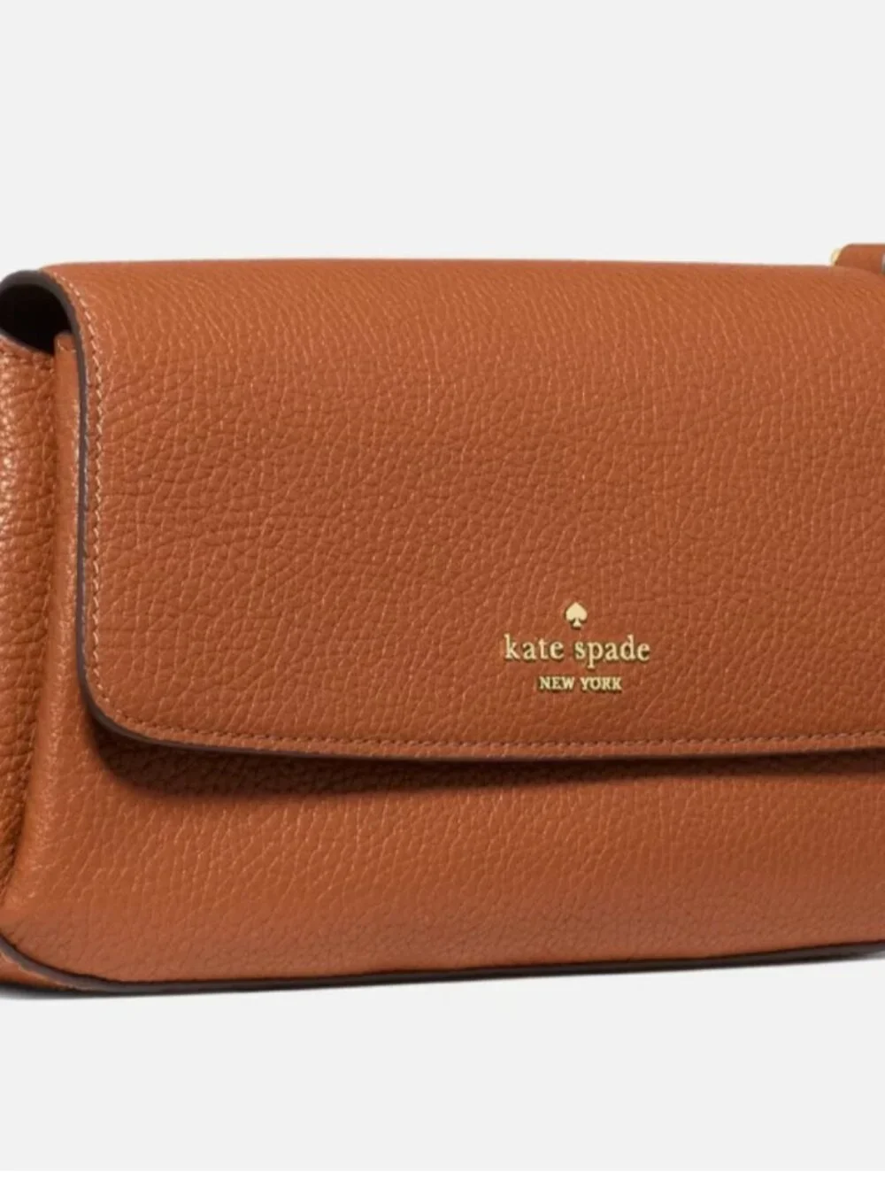 New Kate Spade Sutton Mini Crossbody Bag Pebble Leather Warm Gingerbread